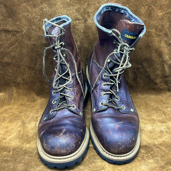 Carolina Brown Leather Logger Boots - Picture 6 of 6